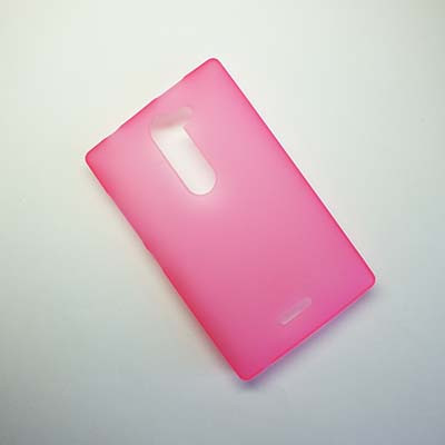 Силиконовый чехол Becolor Pink Mat для Nokia Asha 502 Dual Sim - фото 1 - id-p48813584