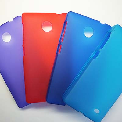 Силиконовый чехол Becolor Blue Mat для Nokia X Dual - фото 3 - id-p48813589