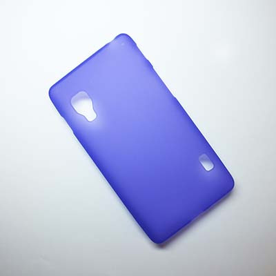 Силиконовый чехол Becolor Purple Mat для LG Optimus L5 II Dual E460 - фото 1 - id-p48813673