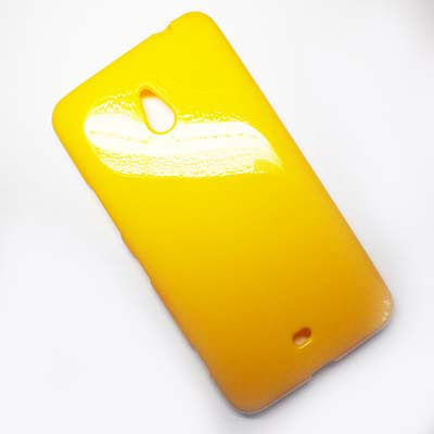 Силиконовый чехол Becolor Yellow для Nokia Lumia 1320 - фото 1 - id-p48813779