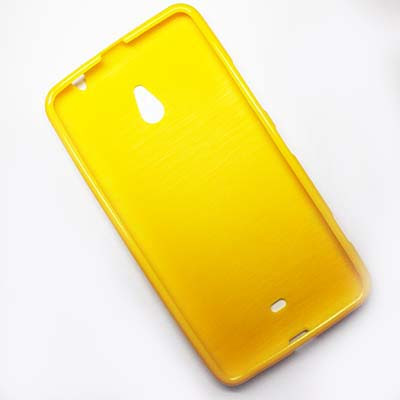 Силиконовый чехол Becolor Yellow для Nokia Lumia 1320 - фото 2 - id-p48813779