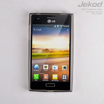 Силиконовый чехол Jekod TPU Case Black для LG Optimus L5 II Dual E455 - фото 2 - id-p48813891