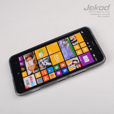 Силиконовый чехол Jekod TPU Case Black для Nokia Lumia 1320 - фото 2 - id-p48813908