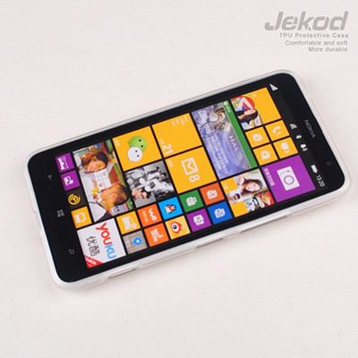 Силиконовый чехол Jekod TPU Case White для Nokia Lumia 1320 - фото 1 - id-p48813909