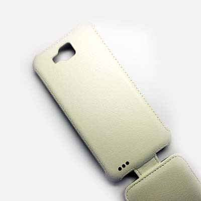 Кожаный чехол Armor Case White для FLY IQ446 Magic - фото 3 - id-p48814039