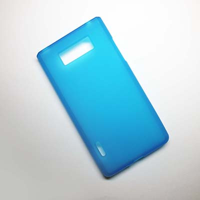 Силиконовый чехол Becolor Light Blue Mat для LG P705 Optimus L7 - фото 1 - id-p48814141
