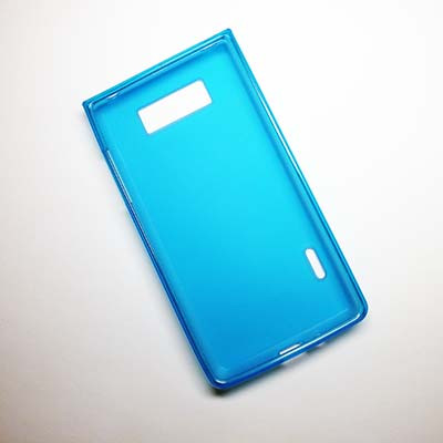 Силиконовый чехол Becolor Light Blue Mat для LG P705 Optimus L7 - фото 2 - id-p48814141