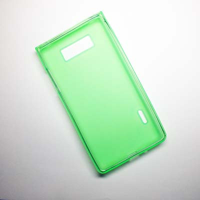 Силиконовый чехол Becolor Green Mat для LG P705 Optimus L7 - фото 2 - id-p48814144