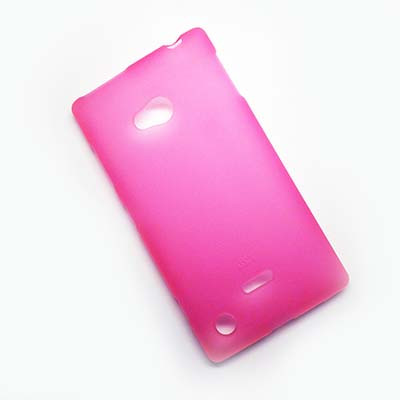 Силиконовый чехол Becolor Pink Mat для Nokia Lumia 720 - фото 1 - id-p48814145