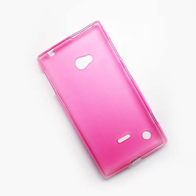 Силиконовый чехол Becolor Pink Mat для Nokia Lumia 720 - фото 2 - id-p48814145