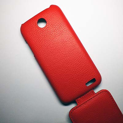 Кожаный чехол Armor Case Red для Lenovo IdeaPhone A516 - фото 3 - id-p48814156