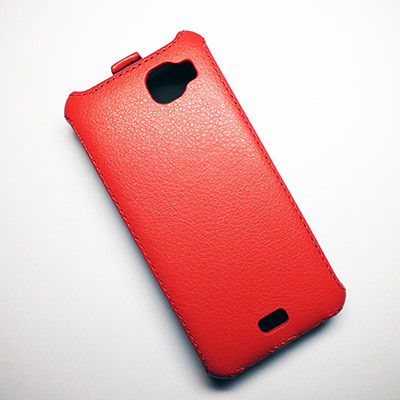 Кожаный чехол Armor Case Red для FLY IQ4411 Quad Energie 2 - фото 3 - id-p48814186