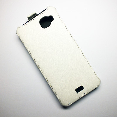 Кожаный чехол Armor Case White для FLY IQ4411 Quad Energie 2 - фото 4 - id-p48814187