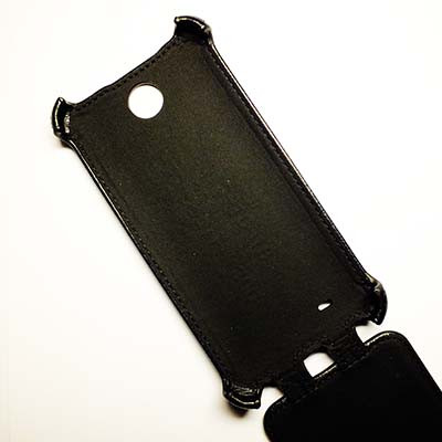 Кожаный чехол Armor Case Black для HTC Desire 301/Zara mini - фото 3 - id-p48814292