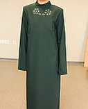 ОПТ. Платье женское ритуальное глубокий зеленый, фото 2