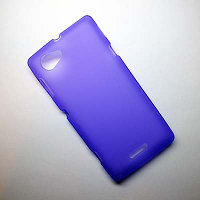 Силиконовый чехол Becolor Purple Mat для Sony Xperia L S36h