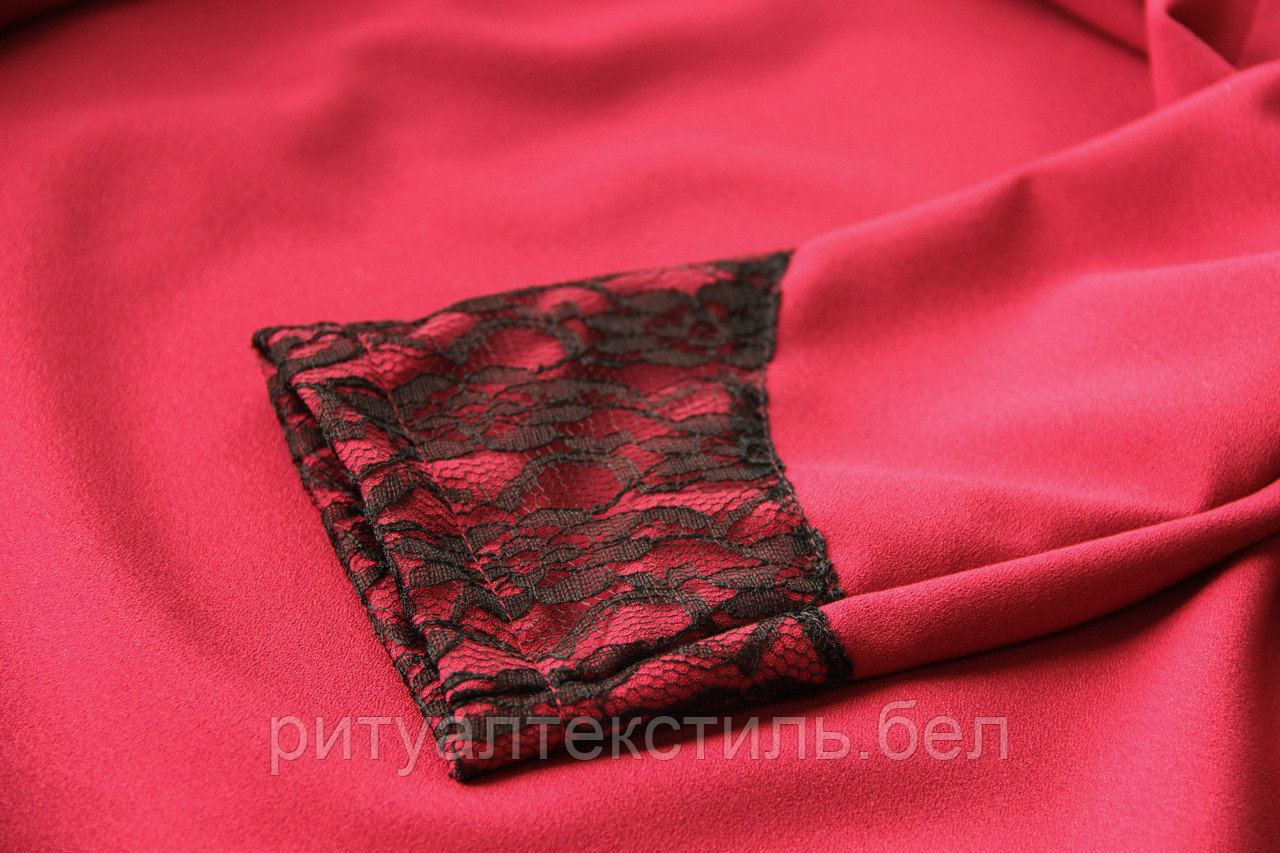 ОПТ. Платье женское ритуальное розовое с кружевом