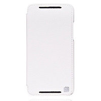 Кожаный чехол-книга HOCO Crystal leather Case White для HTC Butterfly S