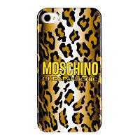 Пластиковый чехол накладка Moschino Leopard для Apple iPhone 4/4S