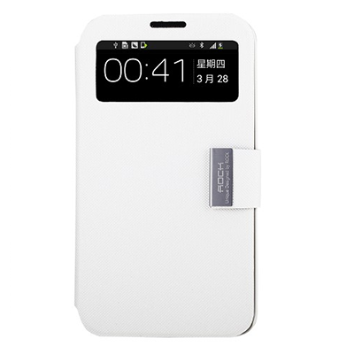 Кожаный чехол ROCK Flexible Series White для Samsung i9200 Galaxy Mega 6.3 - фото 1 - id-p48814821