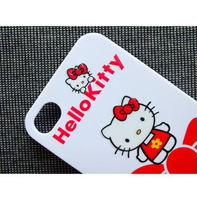 Пластиковый чехол Hello Kitty White/Red для Apple - фото 2 - id-p48814921
