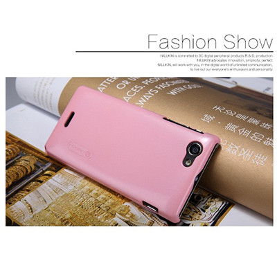 Пластиковый чехол Nillkin Multi-Color Series Pink для Sony Xperia J ST26i - фото 3 - id-p48815021