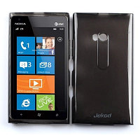 Силиконовый чехол накладка Jekod Grey для Nokia Lumia 900