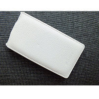 Кожаный чехол книга Melkco Leather Case White LC для Nokia Lumia 710