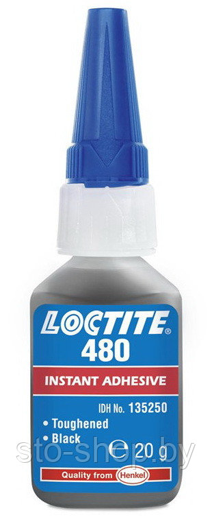 LOCTITE 480 Черный цианакрилатный клей 20г (черный супер клей)