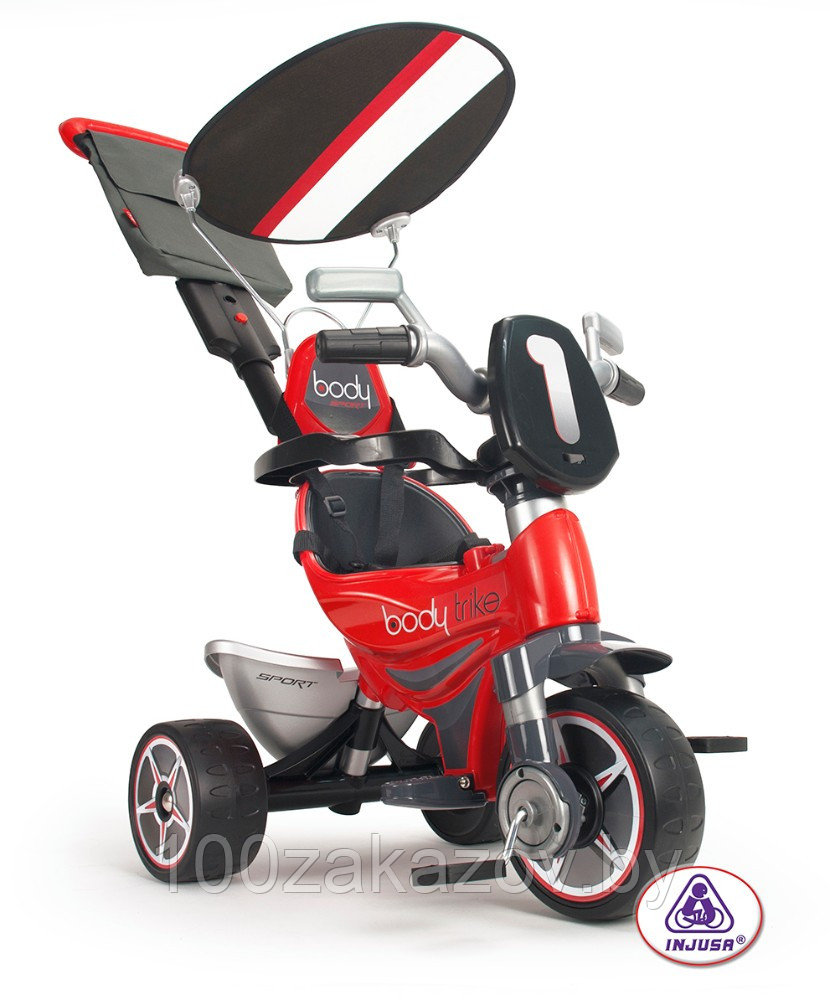 Детский 3-колесный велосипед с ручкой Injusa Трицикл "Боди Спорт" Trike