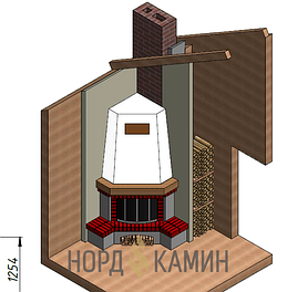 Jotul I18 гармония в стиле рустик 1