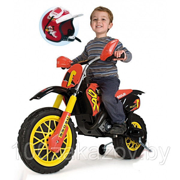 Детский электромобиль мотоцикл Injusa 677. Аккумуляторный мотоцикл 6V Injusa Moto Cross