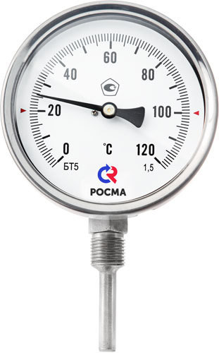 Термометр биметаллический радиальный БТ-52.211 - фото 3 - id-p49058217