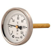 Термометр биметаллический торцевой ТБП100