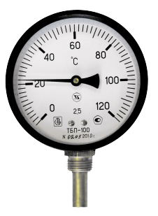 Термометр биметаллический радиальный ТБП100