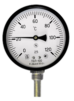Термометр биметаллический радиальный ТБП100
