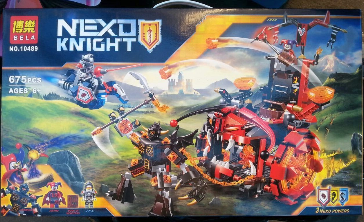 Конструктор лего Bela серия Nexo Knight 10489 Джестромобиль 675д - фото 2 - id-p48633688