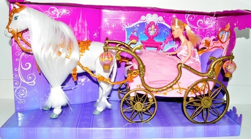 Карета с лошадью и кукла 55 см на батарейках - фото 3 - id-p37351133
