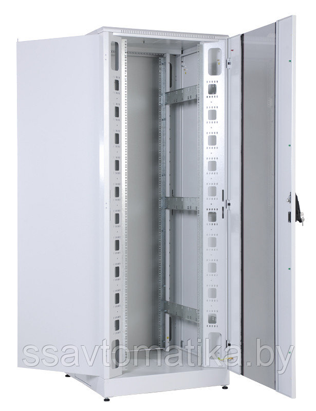 Шкаф 42U (800x800) дверь стекло, перфор.стенки - фото 1 - id-p49143592