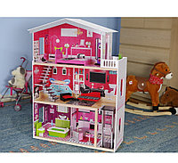 Кукольный домик с лифтом. Домик для кукол  "Малибу" с мебелью.