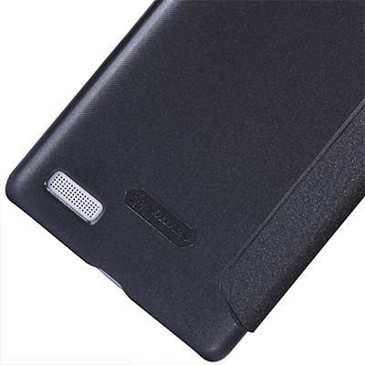 Полиуретановый чехол Nillkin Sparkle Leather Case Black для Xiaomi HongMi NOTE - фото 3 - id-p48812224