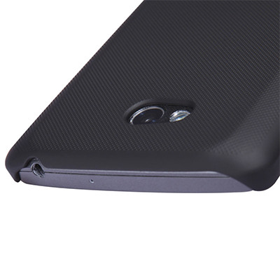 Пластиковый чехол Nillkin Super Frosted Shield Black для LG L80 D380 Dual Sim - фото 4 - id-p48812450