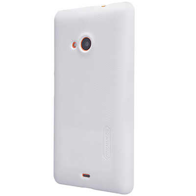 Пластиковый чехол Nillkin Super Frosted Shield White для Nokia Lumia 535 - фото 3 - id-p48812458