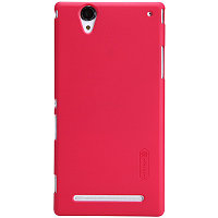 Пластиковый чехол Nillkin Super Frosted Shield Red для Sony Xperia T2 Ultra Dual