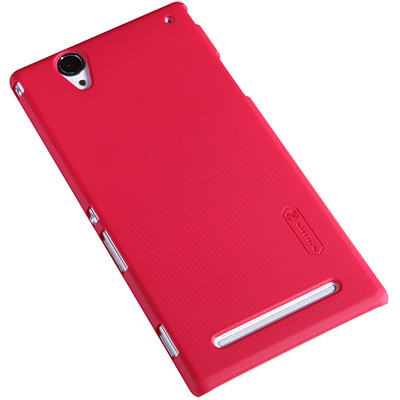 Пластиковый чехол Nillkin Super Frosted Shield Red для Sony Xperia T2 Ultra Dual - фото 3 - id-p48812886