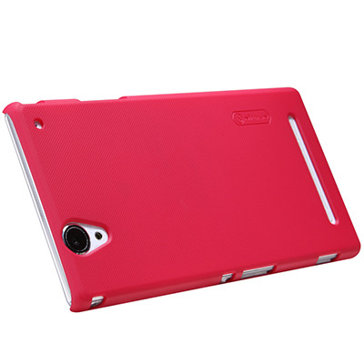 Пластиковый чехол Nillkin Super Frosted Shield Red для Sony Xperia T2 Ultra Dual - фото 4 - id-p48812886