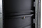 Шкаф 42U (600x1200) дверь перфор. 2 шт., черный, в сборе, фото 4
