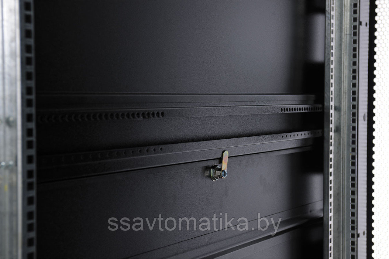 Шкаф 48U (800x1200) дверь перфор. 2 шт., черный, в сборе - фото 4 - id-p49199360