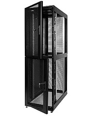 Шкаф 40U (600x1200) 2 секции, дверь перфор. 2 шт., чёрный