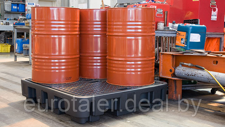 Поддон-контейнер на 4х200 л бочки (квадрат, низкий) - фото 3 - id-p49202198